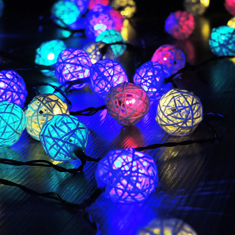 Buy LED 20 Light Strings Balls String Solar Light Outdoor Indoor String