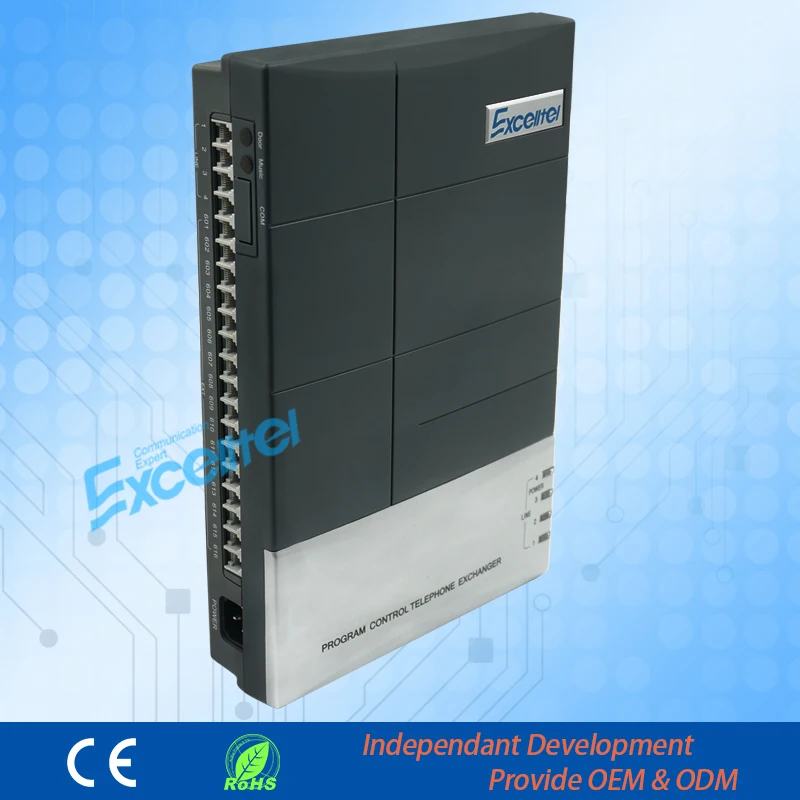 

Special customer EXCELLTEL PABX CS+416 with 4 CO line and 16 extensions