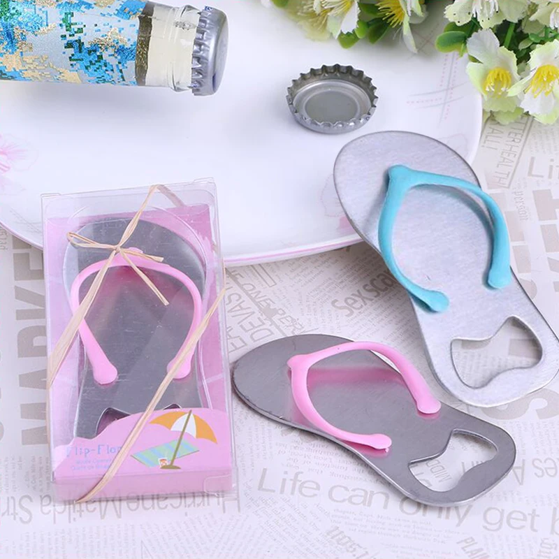 

1Pc Cool Creative Wine Slipper Bottle Opener Starfish Flip-flop Shape Alloy Tool Wedding Party Gift Souvenirs 6A0208