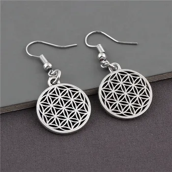 Brincos Flor da Vida e Triangular