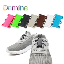 Demine шнурки с пряжкой, прочные магнитные для кроссовок, спортивная обувь, закрытые шнурки для ленивых, без завязок, цветные шнурки для обуви для детей и взрослых