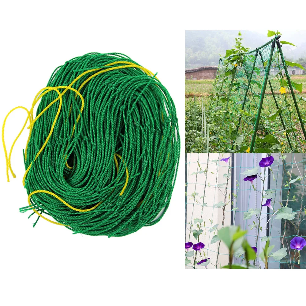 1.8m Length Vegetables Fruits Gardening Nylon Trellis Support Net Frame ...