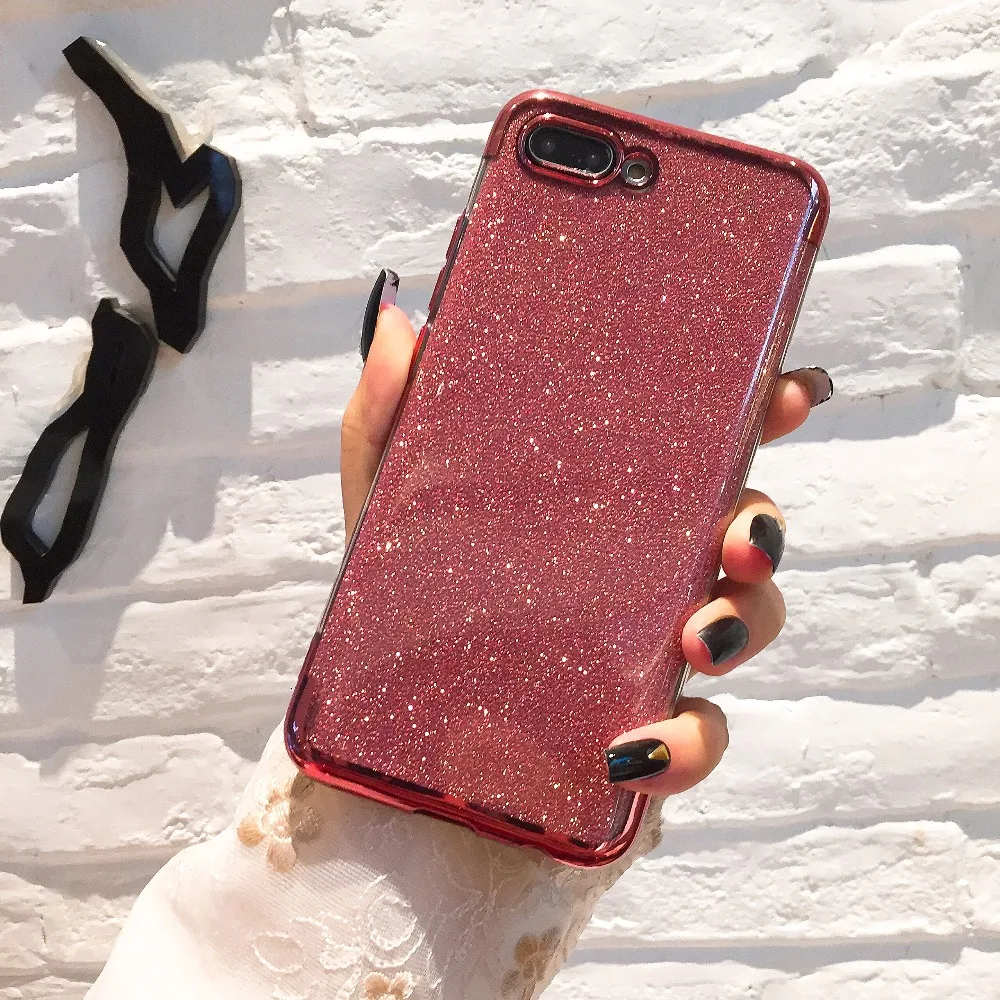 

Luxury Bling Glitter Phone Case on for Xiaomi 9 SE Play Mix 3 Redmi 7 pro Note 7 Diamond Plating Clear TPU Back Silicone Cover