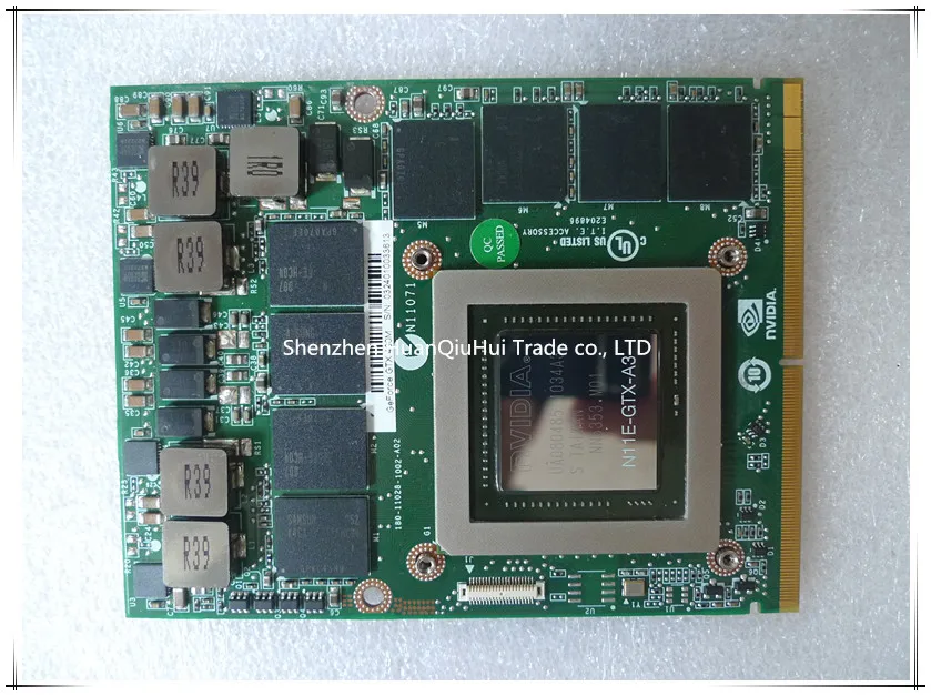 NVIDIA GeForce GTX 480M 2GB GDDR5 N11E-GTX-A3 MXM 3.0 Graphics Video Card for Dell Alienware M15X M18X M17X Laptop NVIDIA GeForce GTX 480M 2GB GDDR5 N11E-GTX-A3 MXM 3.0 Graphics Video Card for Dell Alienware M15X M18X M17X Laptop