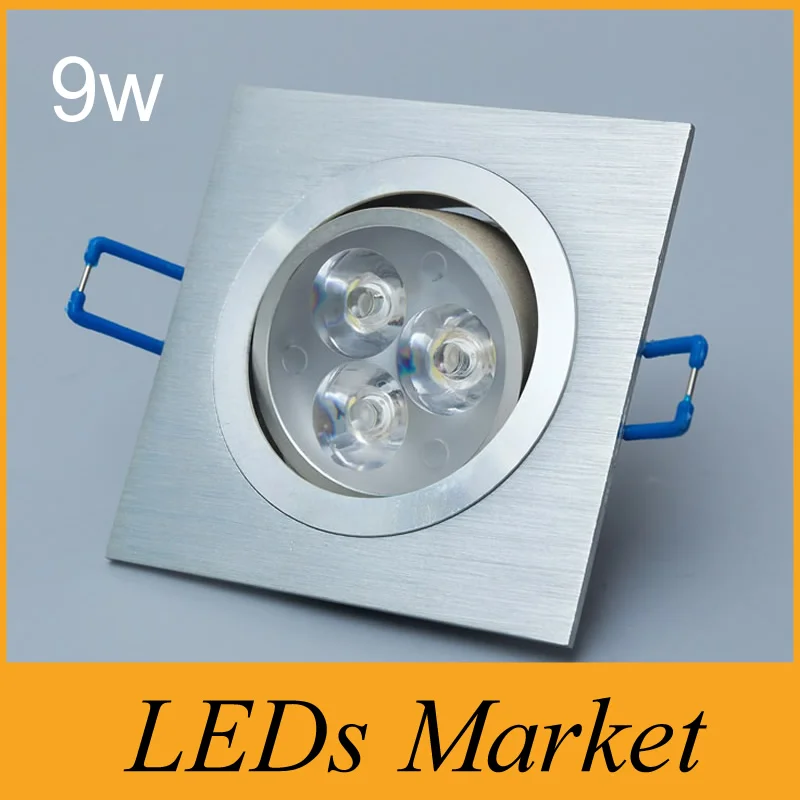 20 Big Discount Silver Shell Dimmable Led Ceiling Lights 9w/2x9w 600