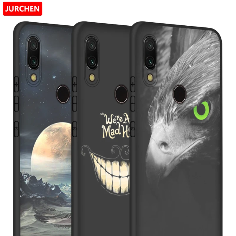 Чехол JURCHEN для телефона Xiaomi Redmi 7 чехол Note мультяшная силиконовая Мягкая задняя