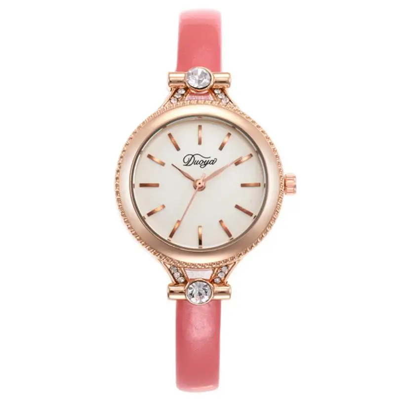 Лидирующий бренд модные женские часы кожаные женские кварцевые часы Для женщин браслет кварцевые наручные часы Relogio Feminino M3