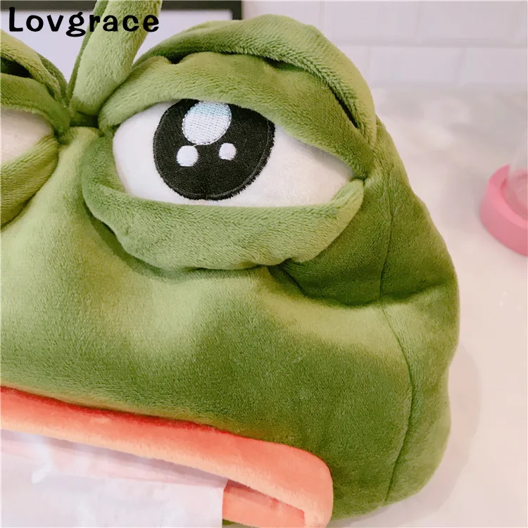 Милый мультфильм Sad Frog коробка для салфеток САД ОФИС ТУАЛЕТ декоративные салфетки бумажный контейнер держатель для салфеток подарок