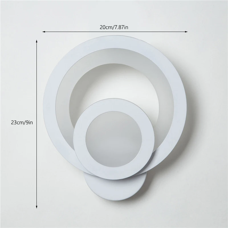 17 Вт светодиодный настенный светильник, современный креативный светильник для спальни, настенный светильник, акриловый, для помещений, гостиной, столовой, коридора, лестницы, светильник s