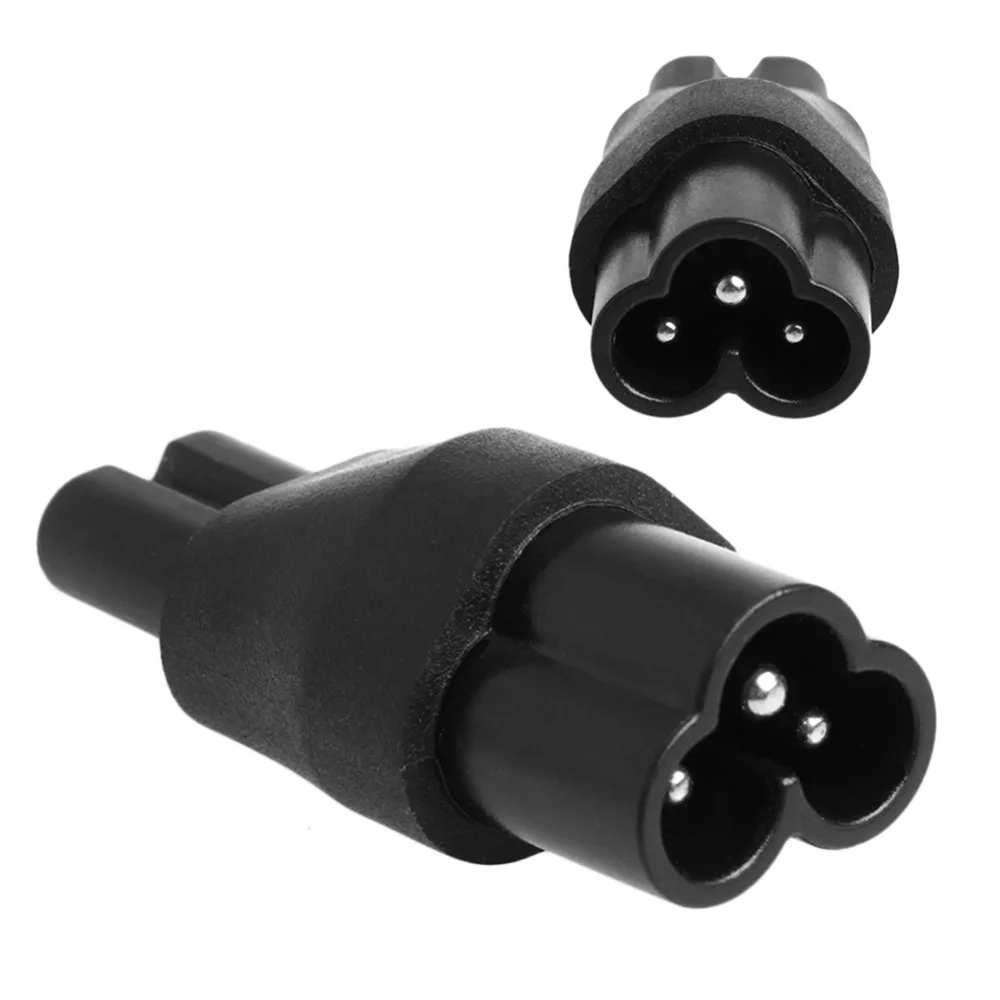 

IEC 320 2-Pin C7 Female To C6 Male Cloverleaf Plug AC Power Adapter Converter
