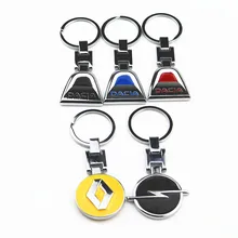 3D металлический автомобильный брелок для ключей, брелок с логотипом, автомобильные аксессуары для Renault Opel Dacia Lada, брелок для ключей, автомобильный стиль