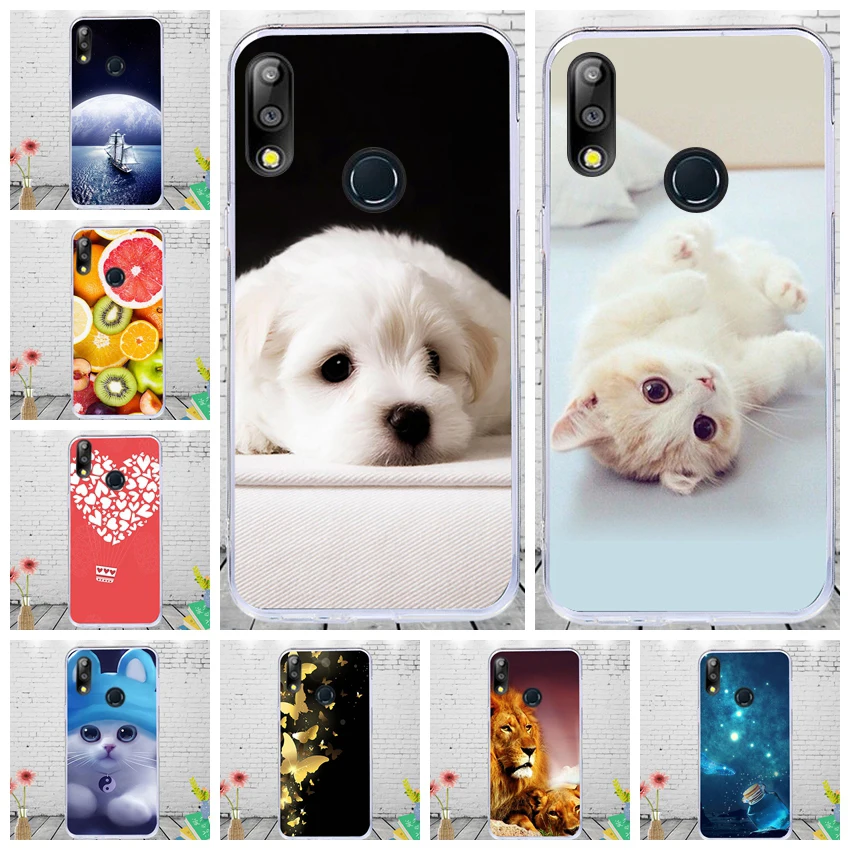 NORLSTY Lovely Dog Phone Cover For Asus Zenfone Max Pro M2 ZB631KL ZB ZB631 631 631KL KL Silicone Case Cute Animals Flower Cases