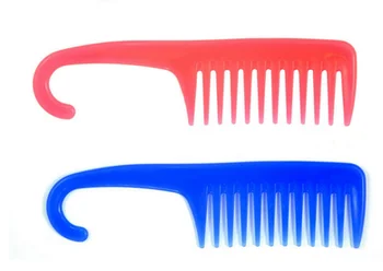 

by dhl or ems 200pcs Hair Comb with Hanger Quality Plastic Large Wide Tooth Comb Detangling Wide Teeth Hairdressing Brushes new