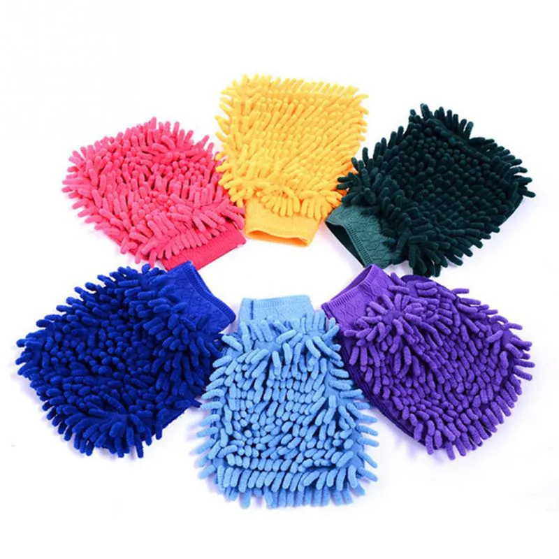 

1PC Washable Car Washing Cleaning Gloves Tool Car Washer Super Mitt Microfiber Cleaning Cloth Random color Auto Car Styling Hot