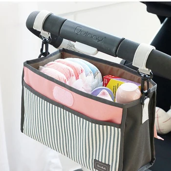 

Baby Hanging Basket Stroller Bag Mummy Stroller Travel Nappy Bags Water Bottle Diaper Storage Nursing Bag Stroller Accessories