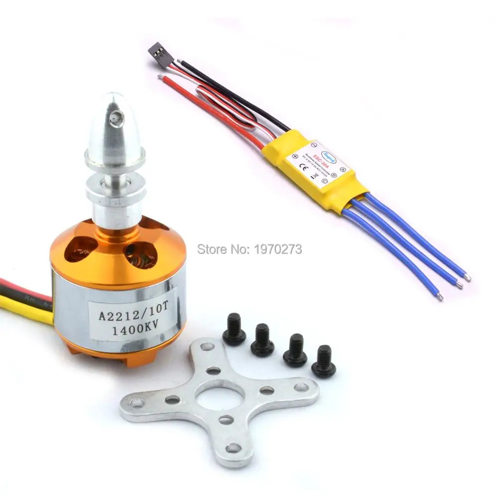 A2212 2212 1000KV/1400KV Бесколлекторный двигатель + 30A бесщеточный ESC для DIY RC Самолеты Quadcopter Hexacopter Multirotor A2212 2212 1000KV/1400KV Бесколлекторный двигатель + 30A бесщеточный ESC для DIY RC Самолеты Quadcopter Hexacopter Multirotor