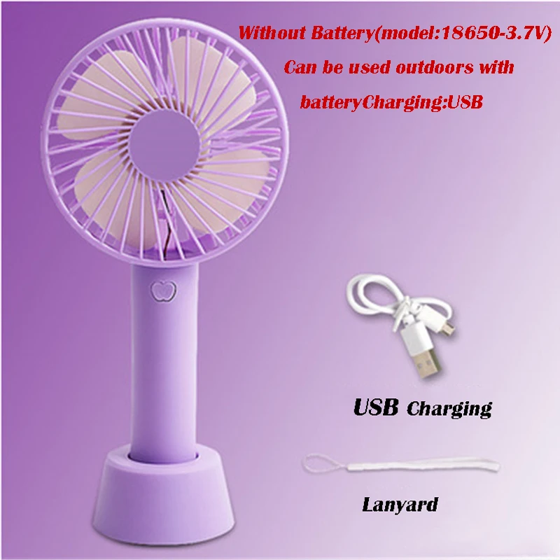 

Mini Handheld Fan Personal Portable Desk Stroller Fan With USB Charging Operated Cooling Fan for Room Outdoor Household Trave