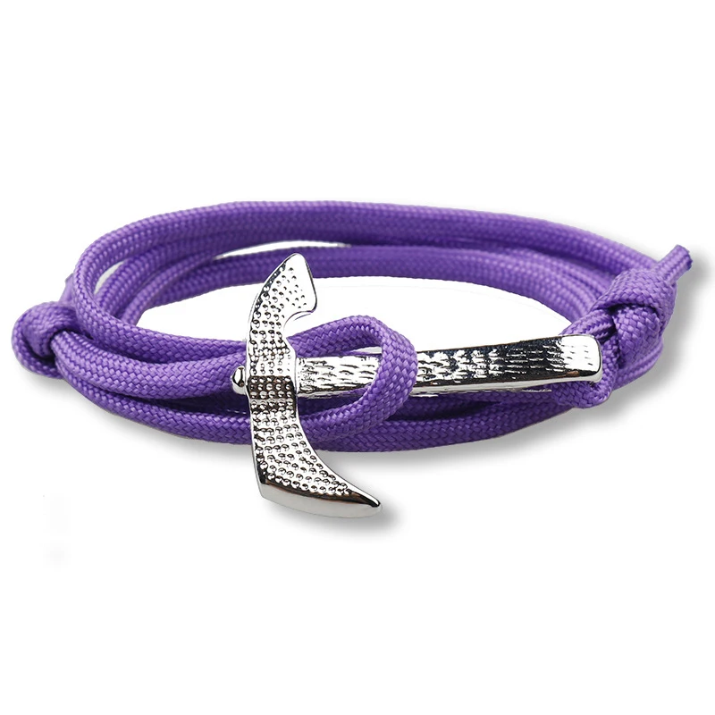 NIUYITID Classic Ax Bracelet For Man Jewelry Accessories Handmade Paracord Umbrella Rope Women Jewelry Gift Pulseira  (4)