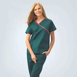 VIAOLI Новое поступление 100% хлопковая мочалка костюм ткань медицинский женский медсестра форма операционной медицинская одежда платье