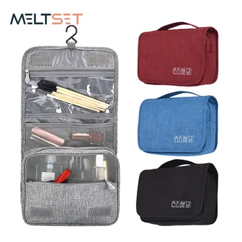 

Portable Hanging Travel Toiletry Wash Storage Bag Multifunction Cosmetic Make Up Organizer Beautician Makeup Pouch Case 6 Colors