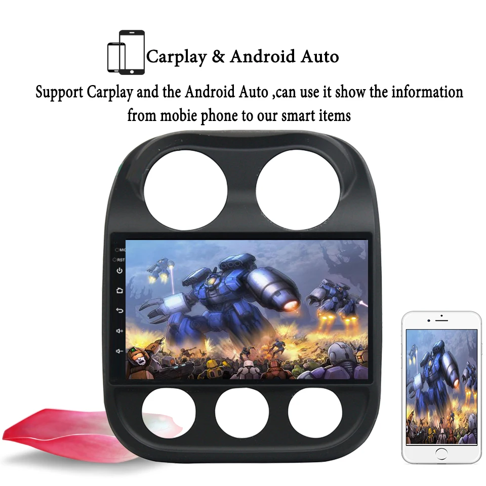 Clearance 10.1" 2.5D IPS Android 9.1 Car DVD Multimedia Player 4+64G GPS for JEEP COMPASS 2010 11 -2016 audio car radio stereo navigation 6 Clearance 10.1" 2.5D IPS Android 9.1 Car DVD Multimedia Player 4+64G GPS for JEEP COMPASS 2010 11 -2016 audio car radio stereo navigation 6