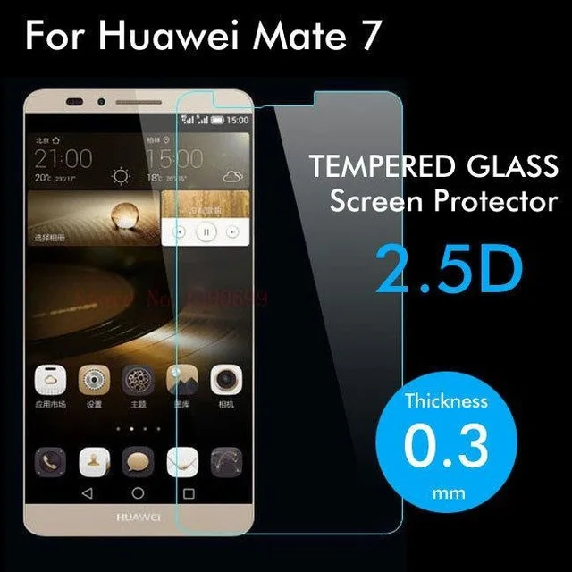 2.5D Закаленное стекло для huawei Ascend mate 7, Высококачественная защитная пленка, Взрывозащищенная Защита экрана для huawei mate 7