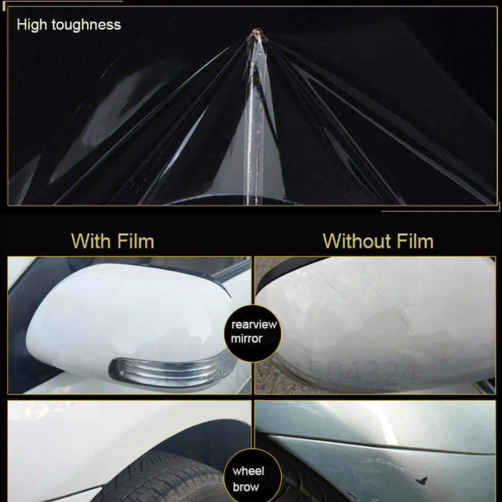 10/20/30/40/50x300cm Clear Transparence Rhino Skin Protective Film Auto Paint Anti Scratch Protection Sticker Car Accessories images - 6