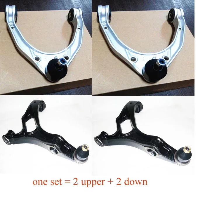 

one set 4 pcs control arms front upper /down arms 7LA 7L6 7L7 for VW TOUAREG 2003-2010 for PORSCH CAYENNE(955) 3.2 3.6 4.5