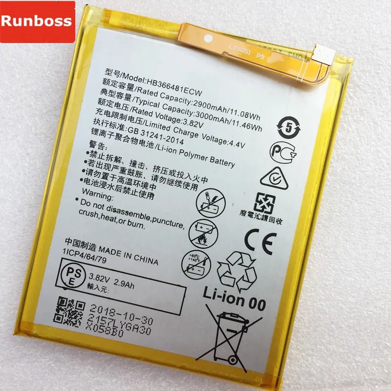 

For New Original HB366481ECW Battery 3000mAh For Huawei Honor 7A Pro AUM-AL29 AUM AL29 Batteries