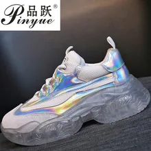 2019 fashion mixed colors shoes women sneakers summer tenis feminino lady Thick bottom Increase comfortabe spadrilles