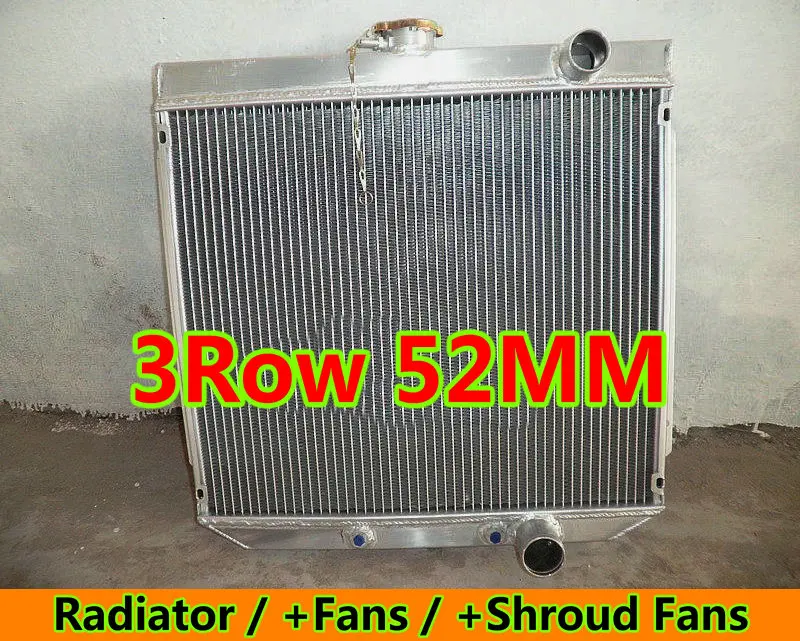 Новый алюминиевый радиатор + кожух вентилятора для FORD Falcon XR XT XW XY Виндзорский V8 289