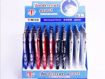 

0.7mm cute children mechanical pencil korea kawaii plastic automatic pen for writing gift office school supplies 60pc/lot
