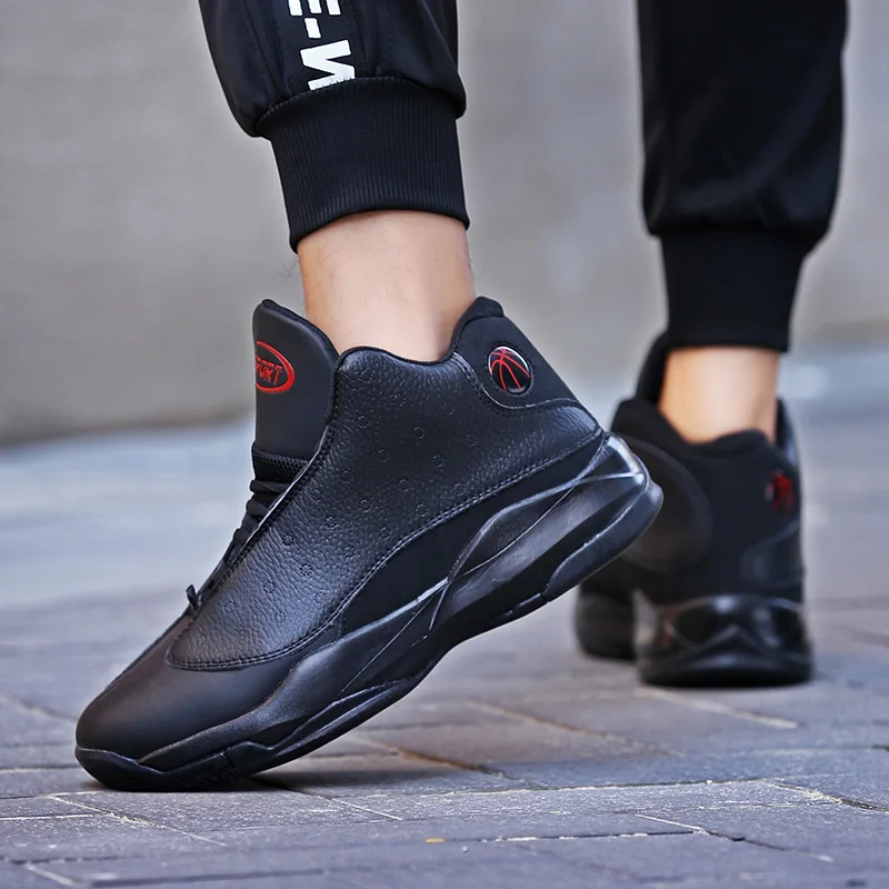 Высокая мужская Баскетбольная Обувь Джордан Ретро баскетбольные ботинки дышащие черные кроссовки на шнуровке уличные кроссовки Zapatillas