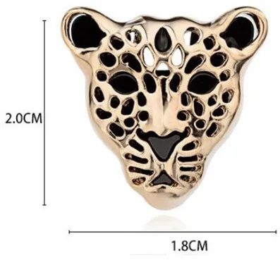 Золото серебро леопард тигр животное воротник Брошь шаль шарфы шарф пряжки броши для мужчин и женщин brincos аксессуары
