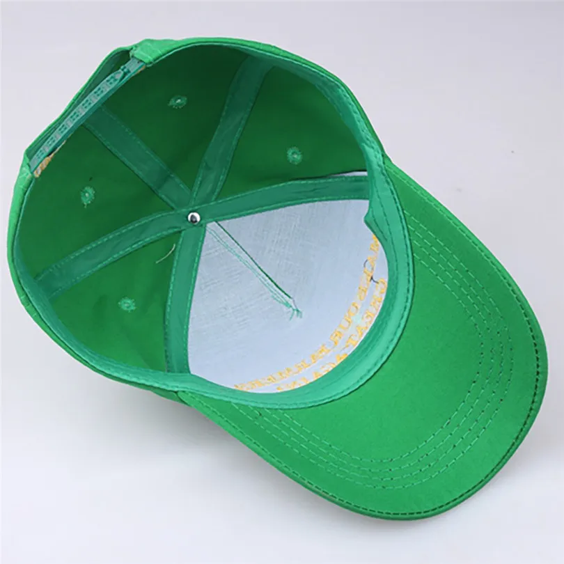 Impresión de la letra casquillo verde gorra de béisbol sombrero elección sombrero Unisex Hip Hop Cap Gorras ocasionales Para Hombre Beisbol al por mayor 40OR15
