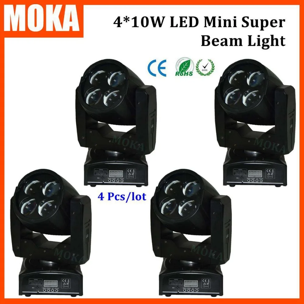 

4PCS/LOT Made in China Led Beam Spot Mini Moving Head Light Rainbow Led Display Stage Pro Projector