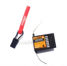 Haute sensibilité 2.4 G numérique propagation Modulation 2 6ch S600 RC récepteur pour JR DX6i DX7 DX8 de Quadcopter hélicoptères