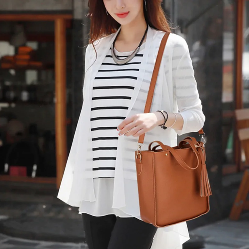 

2018 Simple Shoulder Bag 4 Pcs /1 Set Women Lady Fashion Handbag Shoulder Bags Tote Purse Messenger Satchel Set Sac Femme