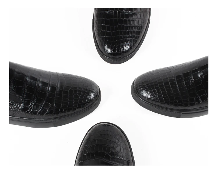 Vikeduo 2019 классические крокодиловой кожи ручной работы дизайнер Аллигатор модная обувь из натуральной кожи роскошные для отдыха мужская