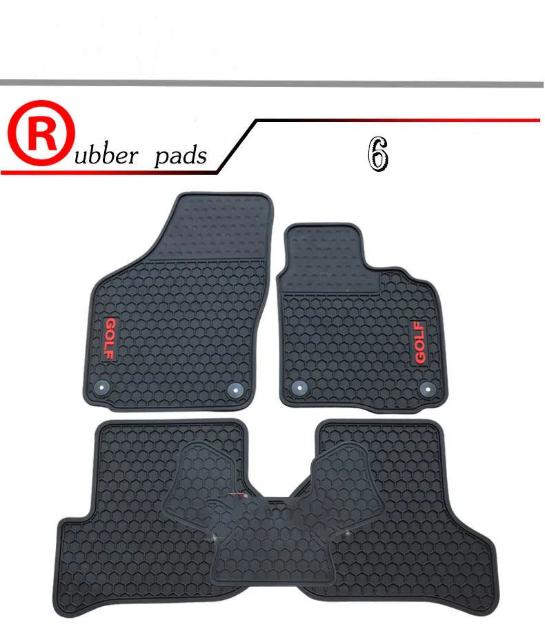 Golf And Gti Logo Custome Rubber Car Floor Mats For Rhd