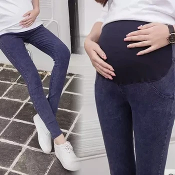 

Elastic Waist Maternity Jeans Pants for Pregnancy Clothes Spring Summer 2017 New Pregnant Women Pant Maternity Plus Size