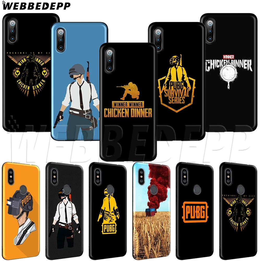

WEBBEDEPP Game PUBG Soft TPU Case for Xiaomi Redmi MI 9T CC9 CC9E A3 7A K20 Pro