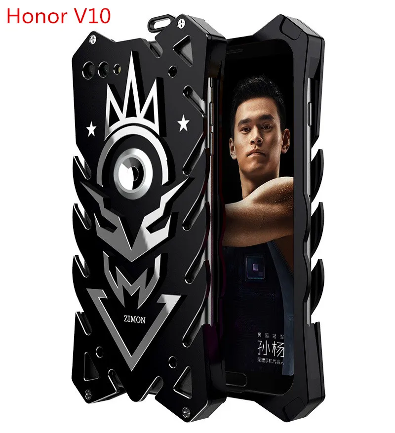 Zimon II авиации металлический чехол для телефона Huawei Honor V10 случае cnc анодированного