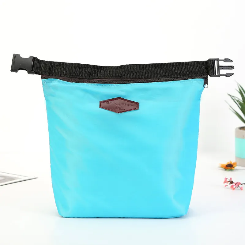 

Hot Insulated Tinfoil Aluminum Cooler Thermal Picnic Lunch Bag Waterproof Travel Tote Box Fashion Candy Colors