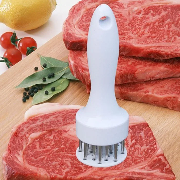 Профессиональная черная/белая игла для тендеризатора мяса с кухонными инструментами из нержавеющей стали для мясорубки колбасы