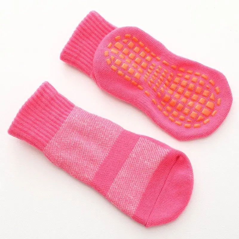 Cotton Socks Children Socks Autumn/Winter/Spring/Summer Thin And Breathable Non-slip Floor Socks Boy and Girl Rubber Socks Home Cotton Candy Color