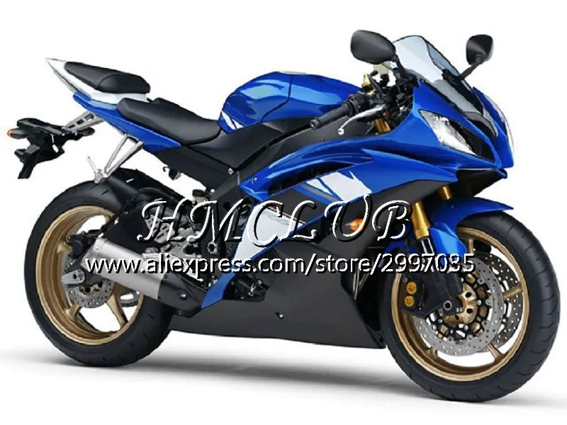 Инъекций для YAMAHA YZF R 6 R6 2008 2009 2010 2011 2012 17HC. 0 YZF 600 YZF-R6 YZF600 YZFR6 08 09 10 11 12 обтекатель синий белый - Цвет: No. 6