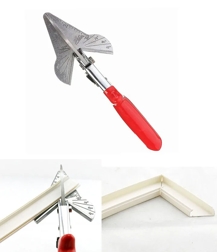 45-120 Degree Multi Angle Mitre Siding Wire Duct Cutter PVC PE Plastic Pipe Hose Scissor Cut Housework home decor Plumbing Tool |