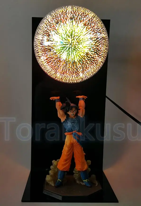 Dragon Ball Z фигурка Сон Гоку Spirit Bomb DIY дисплей Светодиодная лампа аниме Жемчуг дракона Гоку Супер Saiyan Коллекционная модель игрушки DIY142 - Цвет: B