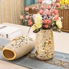 Europe Gold Ceramic Vase Home Decor Creative Design Porcelain Decorative Flower Vase For Wedding Decoration 2
